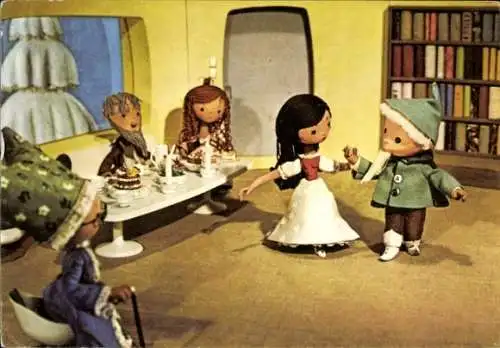 Ak Unser Sandmännchen, Sandmann, DDR Deutscher Fernsehfunk, Tanz, 6803