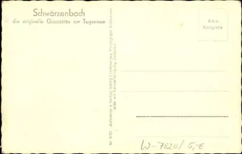 Ak Schwärzenbach Titisee Neustadt im Breisgau Hochschwarzwald, originelle Gaststätte, Innenraum