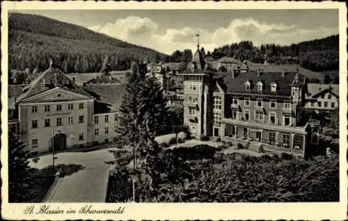 Ak St. Blasien Schwarzwald, Blick auf den Klosterhof