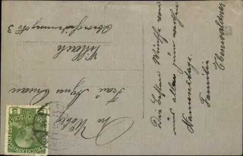 Ak Glückwunsch Namenstag, Weiße Rose