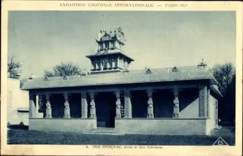 Ak Paris, Exposition Coloniale Internationale 1931, Inde Francaise