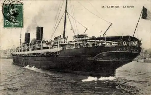 Ak Dampfer La Savoie, CGT, French Line