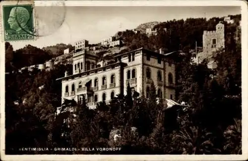 Ak Grimaldi di Ventimiglia Liguria, Villa Voronoff