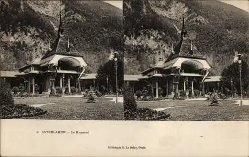 Stereo Ak Interlaken Kt. Bern Schweiz, Le Kursaal