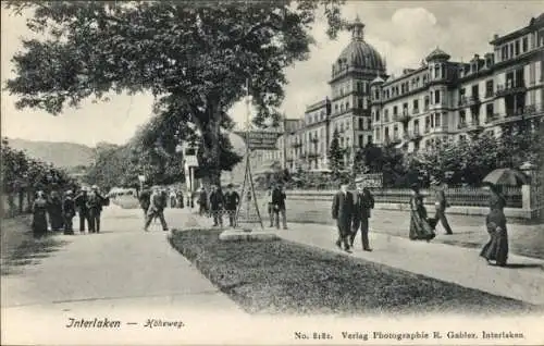 Ak Interlaken Kanton Bern Schweiz, Höheweg