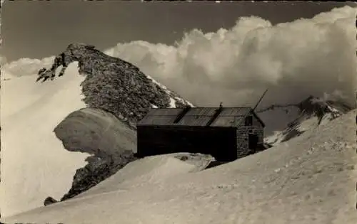 Ak Saas Fee Kanton Wallis, Britanniahütte