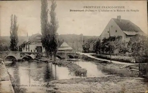 Ak Boncourt Kanton Jura, l'Allaine, Maison du Peuple