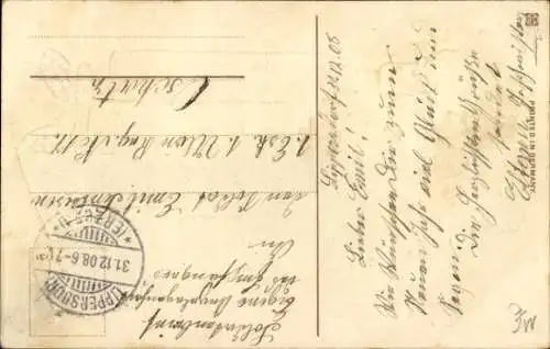 Präge Ak Glückwunsch Neujahr, Kinder, Münzen