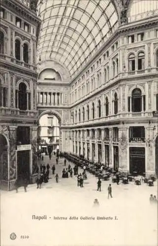 Ak Napoli Neapel Campania, Inneres der Umberto I. Gallerie