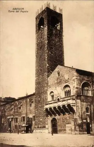 Ak Brescia Lombardia, Torre del Popolo