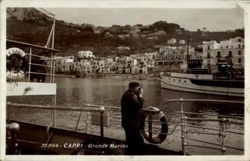 Ak Capri Neapel Campania, Grande Marina, Stadt