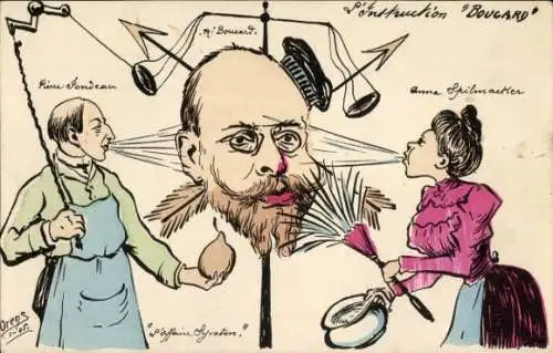 Künstler Ak Orens, Dreyfus Affäre?, l'Instruction Boucard