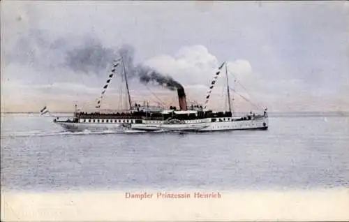 Ak Dampfer Prinzessin Heinrich, HAPAG Seebäderdienst