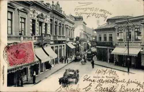 Ak São Paulo Brasilien, Largo do Rosario