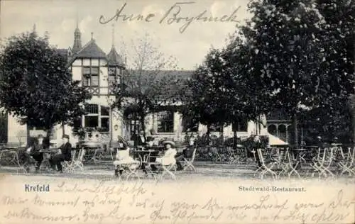 Ak Krefeld am Niederrhein, Stadtwald-Restaurant