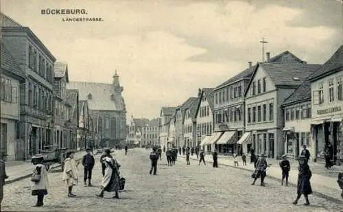 Ak Bückeburg, Blick in die Langestrasse, Warenhaus
