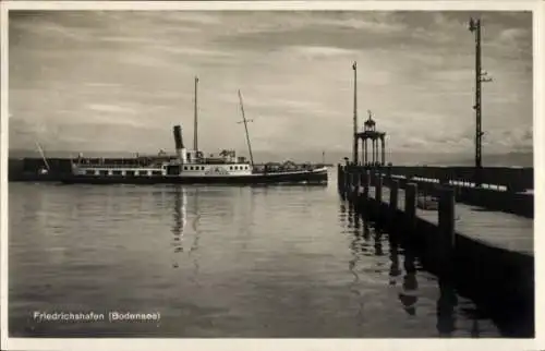 Ak Friedrichshafen am Bodensee, Dampfschiff