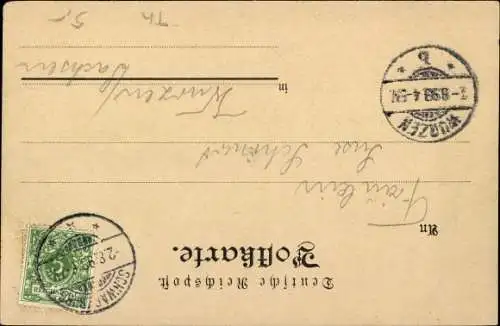 Ak Schwarzburg in Thüringen, Blick auf das Schloss