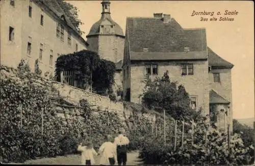 Ak Dornburg in Thüringen, Blick auf das alte Schloss