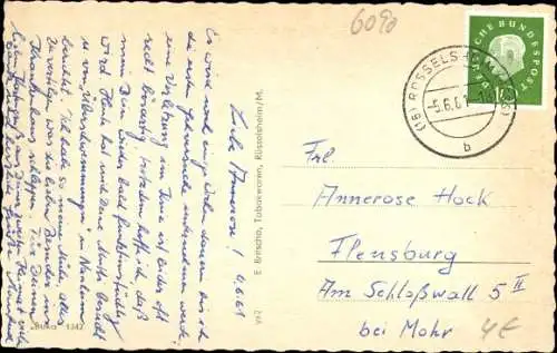 Ak Rüsselsheim am Main Hessen, Städtisches Krankenhaus, Autos