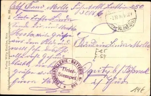 Ak Hanonville Meurthe et Moselle, Straßenpartie