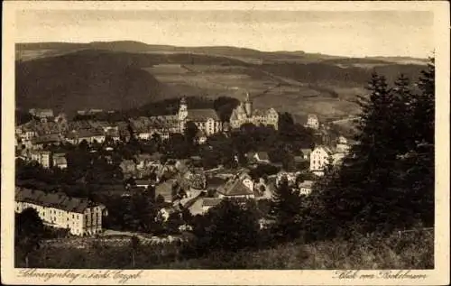 Ak Schwarzenberg im Erzgebirge Sachsen, Panorama
