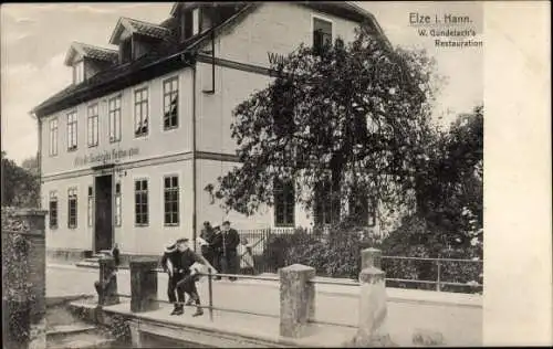 Ak Elze Kreis Hildesheim, Restauration W. Gundelach