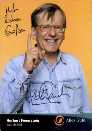Ak Schauspieler Herbert Feuerstein, Portrait, Autogramm,