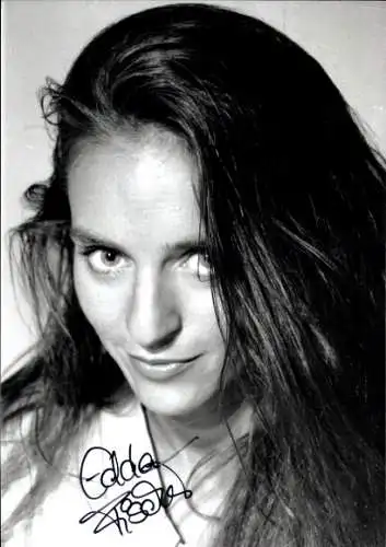 Ak Schauspielerin Edda Fischer, Portrait, Autogramm