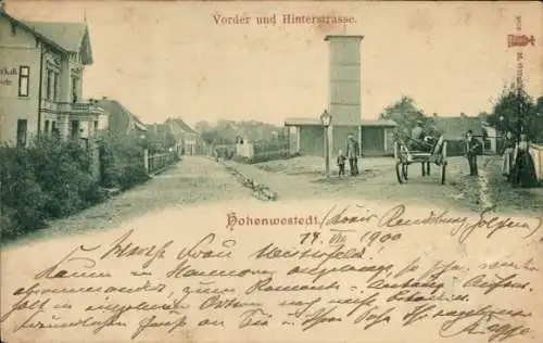 Ak Hohenwestedt in Schleswig Holstein, Vorder und Hinterstraße