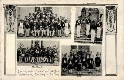 Ak Oberndorf bei Salzburg Österreich, Schiffergarde, Schifferschützenkorps