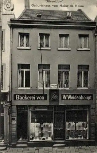 Ak Düsseldorf am Rhein, Geburtshaus von Heinrich Heine, Bäckerei