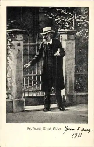 Foto Ak Jena in Thüringen, Professor Ernst Abbe