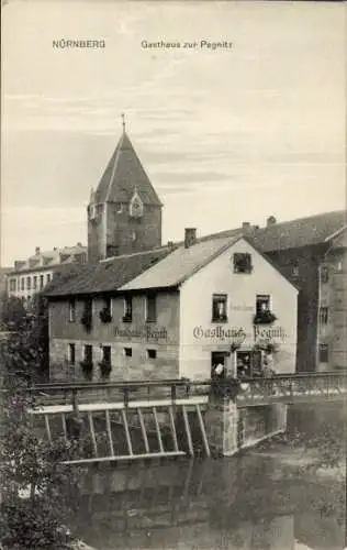 Ak Nürnberg in Mittelfranken Bayern, Gasthaus zur Pegnitz