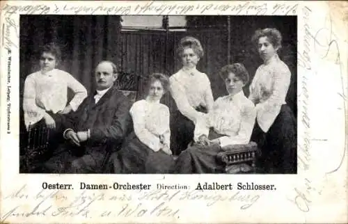 Ak Österreichisches Damen-Orchester, Direktion: Adalbert Schlosser