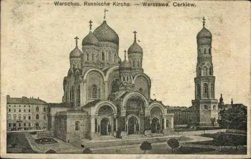 Ak Warszawa Warschau Polen, Russische Kirche