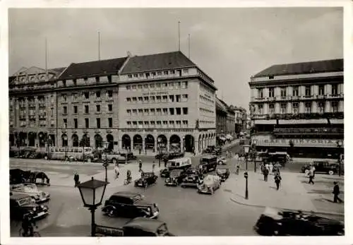 Ak Berlin Mitte, Unter den Linden, Ecke Friedrichstraße, Haus der Schweiz, Cafe Viktoria