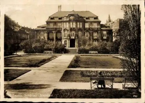 Ak Teplice Šanov Teplitz Schönau Region Aussig, Steinbad