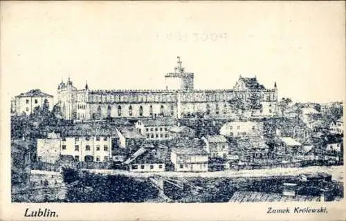 Ak Lublin Polen, Königliches Schloss