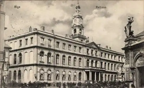 Ak Riga Lettland, Rathaus