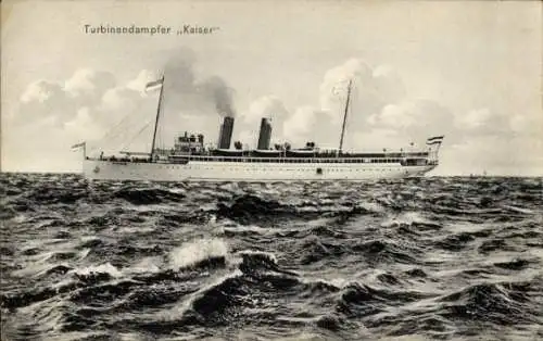 Ak Turbinendampfer Kaiser