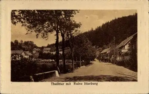 Ak Thalitter Vöhl in Hessen, Ruine Itterburg