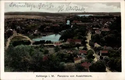 Ak Kalkberge Rüdersdorf in der Mark, Panorama, Aussichtsturm