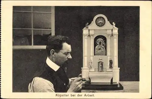 Ak Künstler bei der Arbeit, Uhrmacher ?