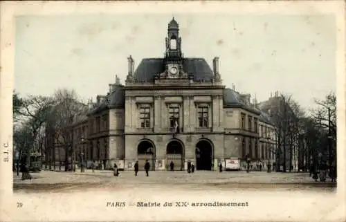 Ak Paris XX., Rathaus