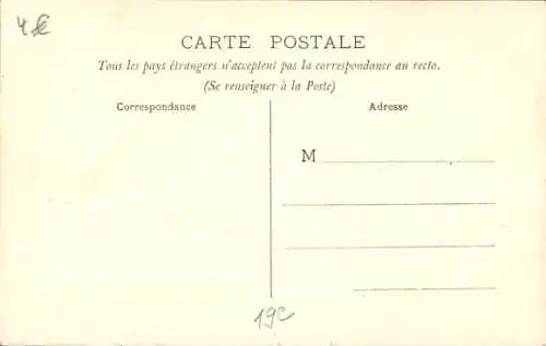 Ak Paris XIX. Buttes Chaumont, Backsteinbrücke