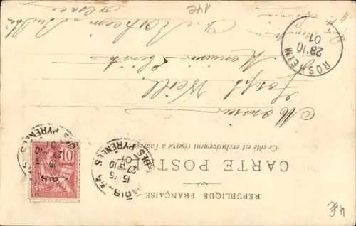 Ak Paris XIV Observatorium, St-Jacques-Turm