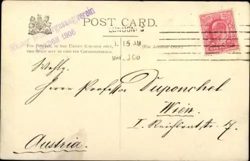 Ak London City England, Trafalgar Square und National Gallery