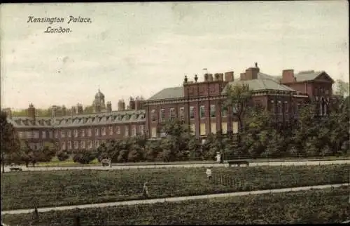 Ak London City England, Kensington Palast