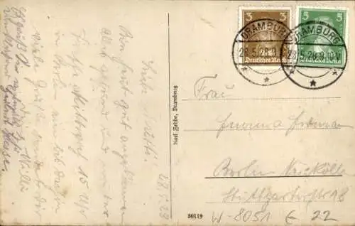 Ak Braszowice Baumgarten Schlesien, Straßenpartie